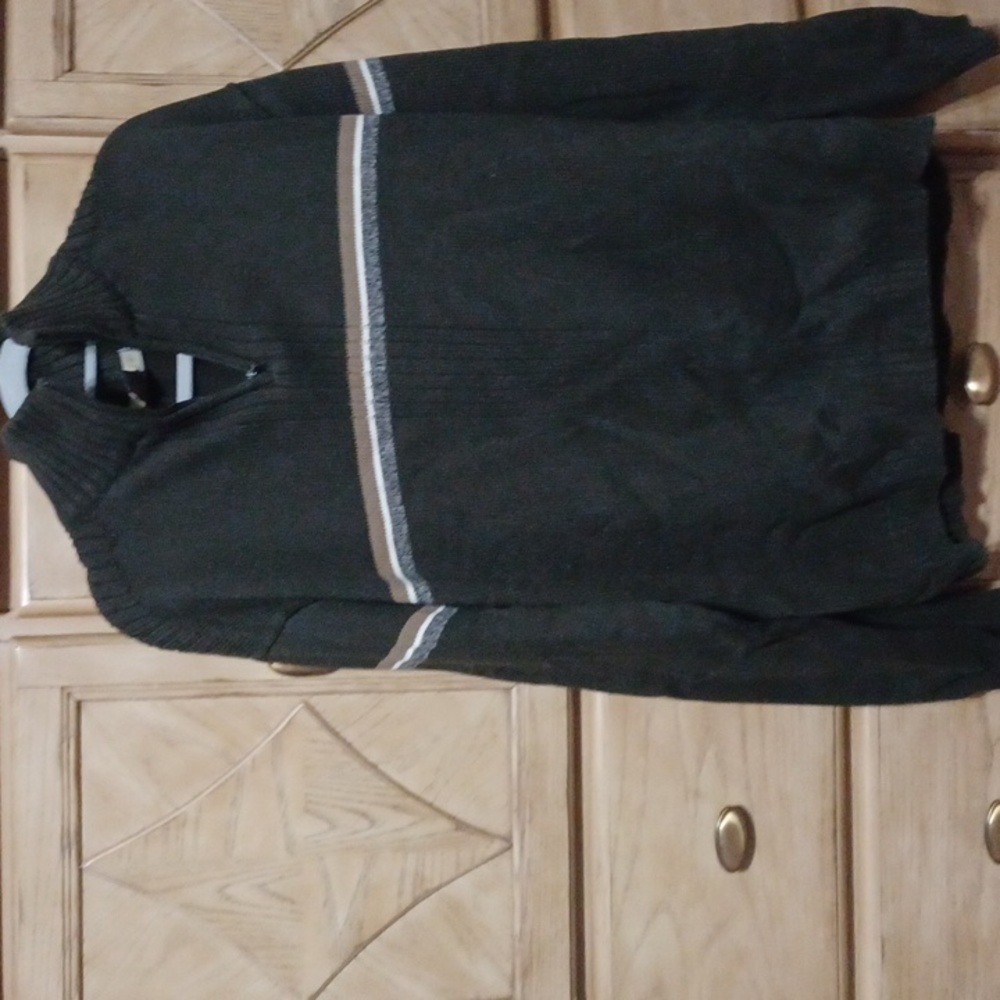 Men's xxl zip front forest green sweater xxl